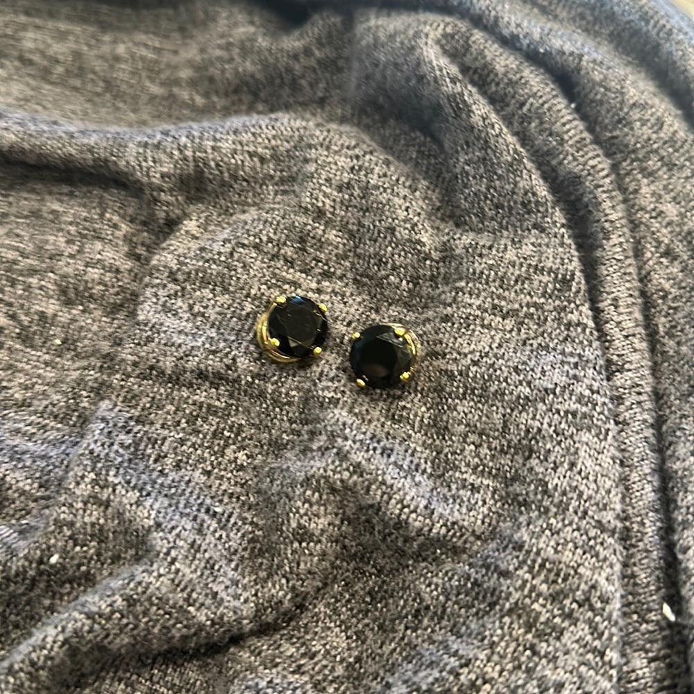 Kate Spade Large Black Studs